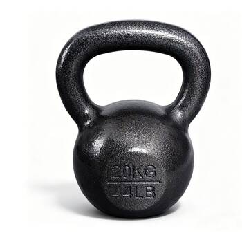 Cast Iron Kettlebell 20kg Balanced Gym Weight W/ Comfortable Handle