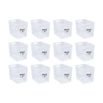 12PK Boxsweden Nova Home/Office Plastic Storage Container 23L 36x25.5x30cm