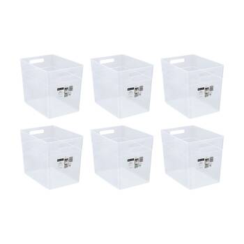 6PK Boxsweden Nova Home/Office Plastic Storage Container 23L 36x25.5x30cm