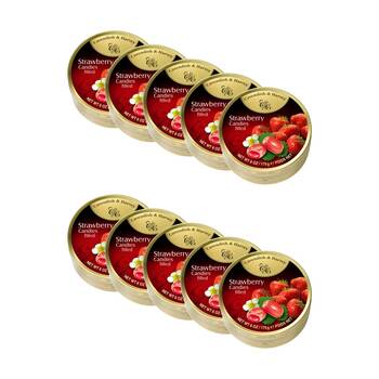 10PK Cavendish & Harvey Strawberry Flavour Filled Candies Sweets 175g
