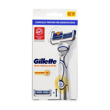 Gillette SkinGuard Sensitive Skin Precision Razor W/ Handle & Cartridge White