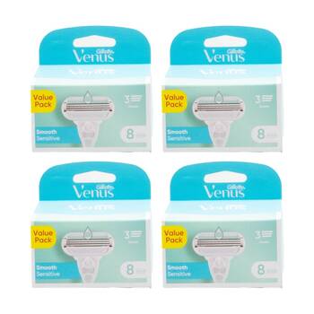4x 8pc Gillette Venus 3 Blade Razor Cartridges Smooth Sensitive Value Pack