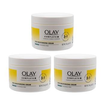 3PK Olay 3-in1 Nourish Renew & Strengthen Hydrating Rich Moisturising Cream 241g