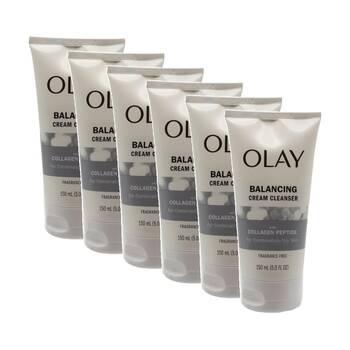 6PK Olay Collagen Peptide Balancing Cream Cleanser Combination/Dry Skin 150mL