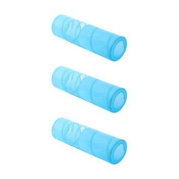 3PK Paws And Claws Pounce Collapsible Pet Cat Toy Tunnel Crinkle 86x26.5cm