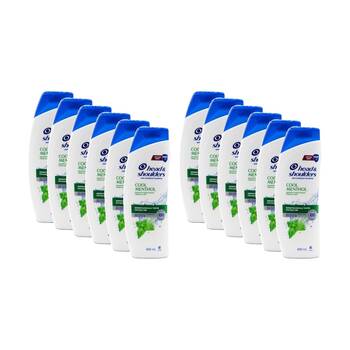 12PK Head & Shoulders Anti Dandruff Cool Menthol Shampoo 400ml