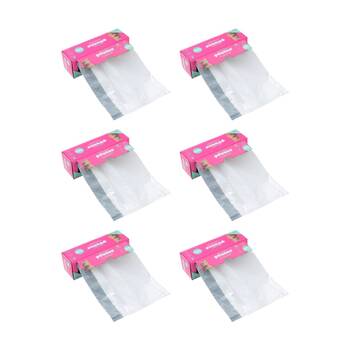 6x 20pc Paws And Claws Pounce Pet Cat Litter Tray Liner Drawstring 72x30cm