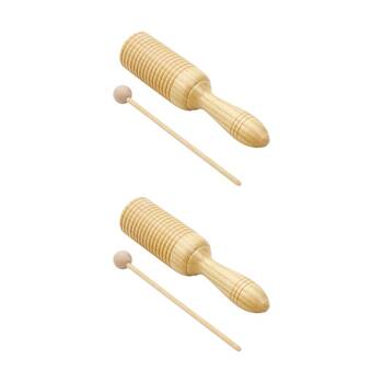 2PK Vivaio Guiro Wooden Kids Musical Percussion Instrument 3y+ Wood