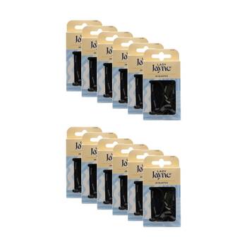 12x 25pc Lady Jayne Elastic Bobby Pins Set Women's Hair Accessories Black