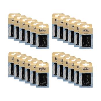 24x 25pc Lady Jayne Elastic Bobby Pins Set Women's Hair Accessories Black