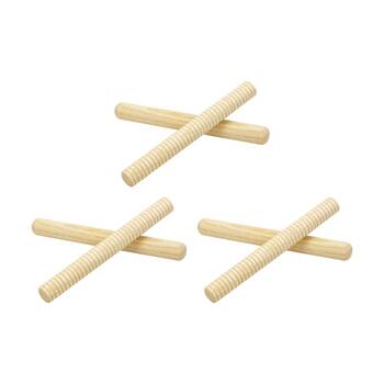 3x 2pc Vivaio Rhythm Sticks Kids Musical Instrument Classroom Learning 3Y+ Wood