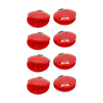 4x 2pc Vivaio Plastic Finger Castanets Kids Musical Instrument 3Y+ Assorted