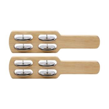2PK Vivaio Natural Jingle Stick Percussion Musical Instrument 3y+ Wood