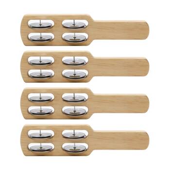 4PK Vivaio Natural Jingle Stick Percussion Musical Instrument 3y+ Wood