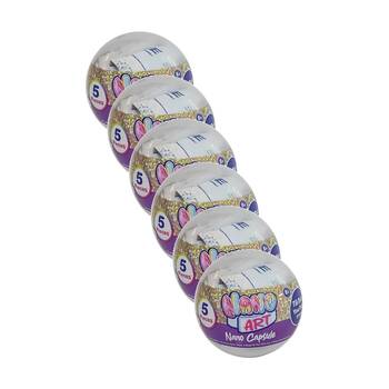 6PK Born To Play Nano Art Capsule Craft Kit Assorted Kids 8y+
