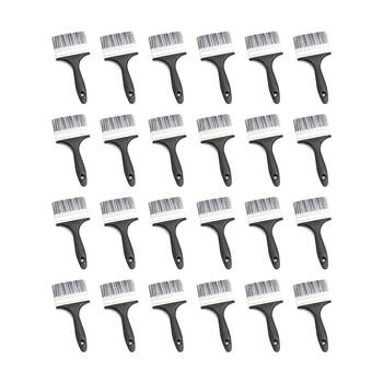 24PK Tacco Paint Brush Wide 50mm 22cm Kids Classroom Art Supplies 3y+ Black