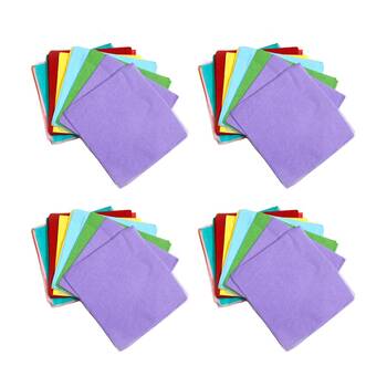 4x 480pc Tacco Coloured Tissue Squares Craft Paper 125cm Sheets Multicolour