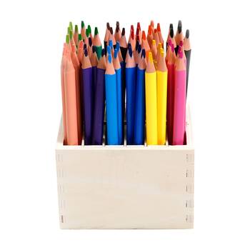 60pc Tacco Jumbo Hexagonal Colouring Pencils Kids Craft Art 3y+