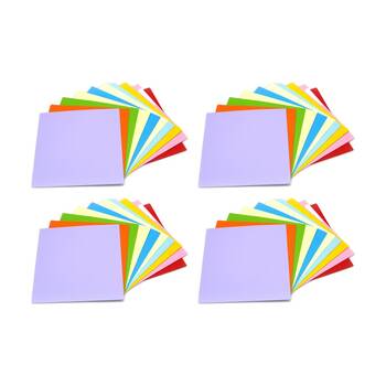 4PK Tacco Matte Paper Squares Double-Sided 127cm 360 Sheets 3Y+ Multicolour