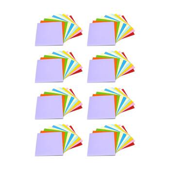 8PK Tacco Matte Paper Squares Double-Sided 127cm 360 Sheets 3Y+ Multicolour