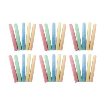 6x 160pc Tacco Coloured Chalks Dustless Bright Colours Kids 3Y+