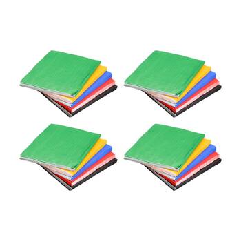 4x 100pc Tacco Coloured Tissue Paper 325x325cm Sheets 3y+ Multicolour