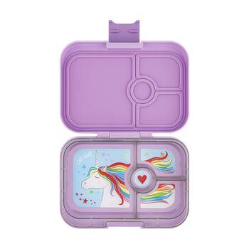 Yumbox Kids Panino 4 Compartment Lunch Box Unicorn Lavande Purple