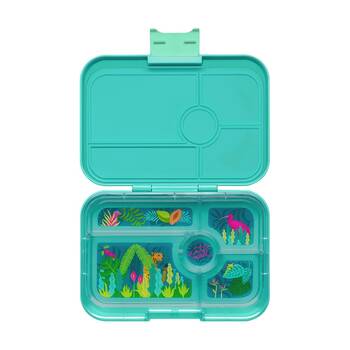 Yumbox Kids Tapas 5 Compartment Leakproof Lunch Box Jungle Antibes Blue