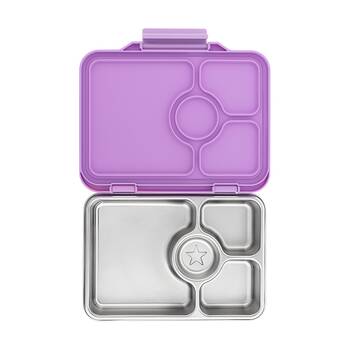 Yumbox Kids Pret Stainless Steel 4 Compartment Bento Box Lavande Purple