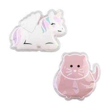 2pc Melii Kids Lunch Cooler Gel Ice Pack Set?Unicorn & Cat Design