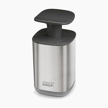Joseph Joseph Presto Steel Soap Dispenser Grey 350ml Easy-Push Pump