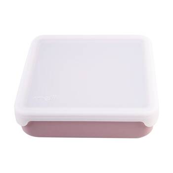 Melii Silicone Kid-Friendly Sandwich Lunch Container With Lid Pink 790ml