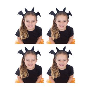 4PK Rubies Bat Sparkle Headband Child Costume Dress Up Party Accessory