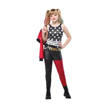 Rubies Harley Quinn Deluxe Costume Child Female Dress Up Outfit