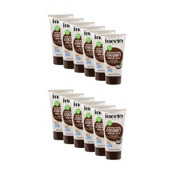 12PK Inecto Naturals Moisturising Vegan Coconut Oil Hair Mask For Dry 150mL