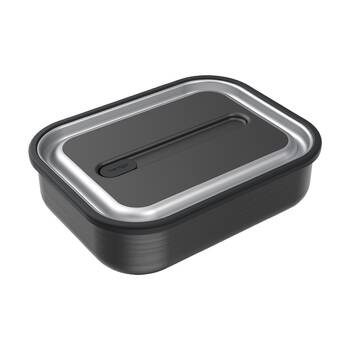 Bentgo Microsteel Lunch Box 5 Cup Leakproof Container Carbon Black 1200ml