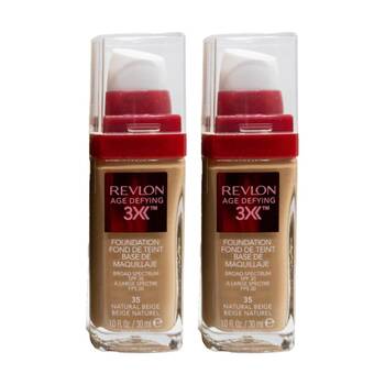 2PK Revlon Age Defying SPF20 Foundation Natural Beige 35 30ml