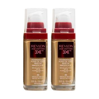 2PK Revlon Age Defying SPF20 Foundation Medium Beige 40 30ml