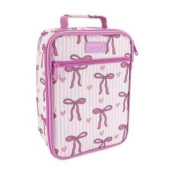 Sachi Junior Insulated School Food Lunch Bag Bows & Hearts 21x11x28cm