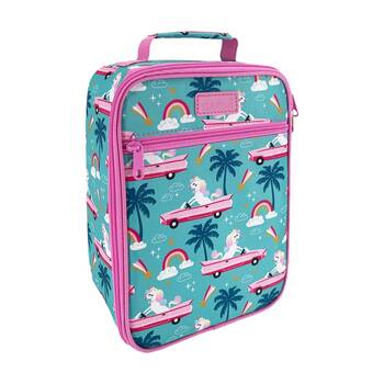 Sachi Junior Insulated School Food Lunch Bag Pink Cadillac 21x11x28cm