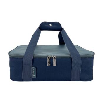 Sachi Insulated Cook & Carry Bag Zip Premium Liner Indigo 37.5x27x12cm