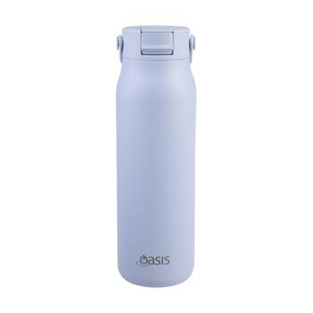 Oasis Ceramic Stainless Steel Double Wall Insulated?Bottle Periwinkle 900ml