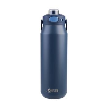 Oasis Ceramic Lined Stainless Steel Double Wall Insulated Bottle Indigo 1L