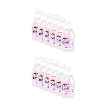 12PK Cuddly Sensitive Hypoallergenic Fabric Conditioner 1L Gentle Fragrance