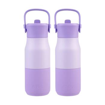 2PK Oasis Stainless Steel Insulated Drink Bottle W/ Sipper Lilac 400ml