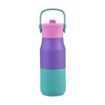Oasis Stainless Steel Insulated Drink Bottle W/ Sipper Mermaid Purple 400ml