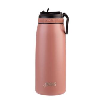 Oasis Stainless Steel Double Wall Insulated Sports Bottle Auburn 780ml