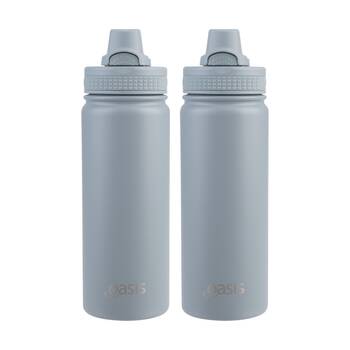 2PK Oasis Stainless Steel Double Wall Insulated Sports Bottle Hazy Blue 550ml