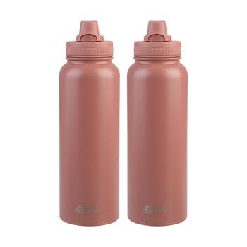 2PK Oasis Stainless Steel Double Wall Insulated Sports Bottle Auburn 1.1L