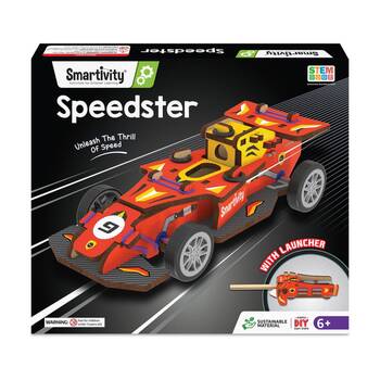 Smartivity Speedster Wooden Toy STEM Building Kit Kids Age 6-10 Years Old